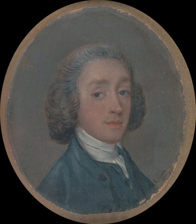 Portret van een jonge man met gepoederd haar door Thomas Gainsborough